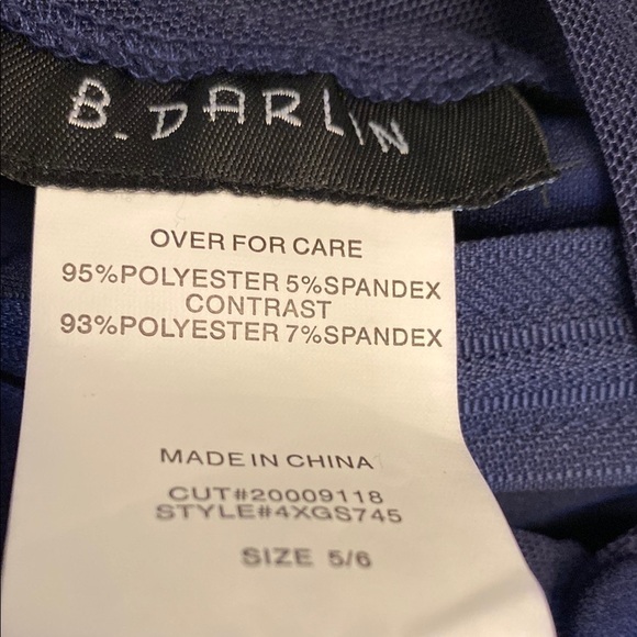 B Darlin Blue A-Line Mini Dress Short Sleeve Crew Neck NWT - Picture 3 of 11